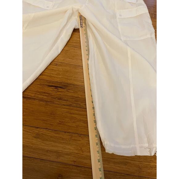 NWT Athleta x Alicia Keys Plus Cream Parachute High Waist Utility Jogger 22 - Picture 9 of 10